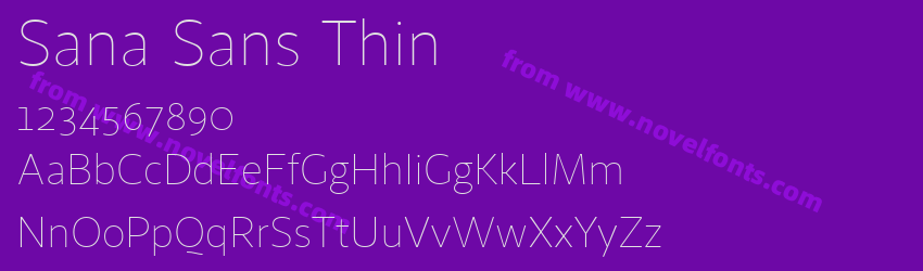 Sana Sans ThinPreview Sana Sans ThinPreview