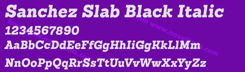 Sanchez Slab Black ItalicPreview Sanchez Slab Black ItalicPreview