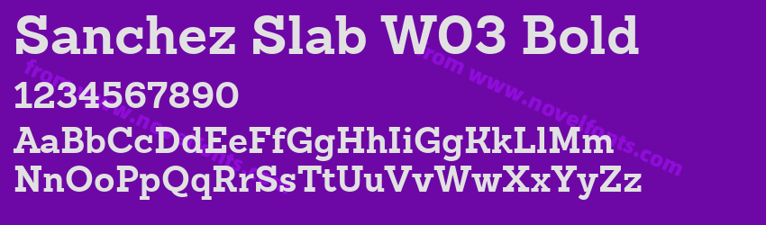 Sanchez Slab W03 BoldPreview Sanchez Slab W03 BoldPreview