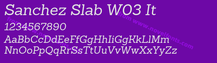 Sanchez Slab W03 ItPreview Sanchez Slab W03 ItPreview