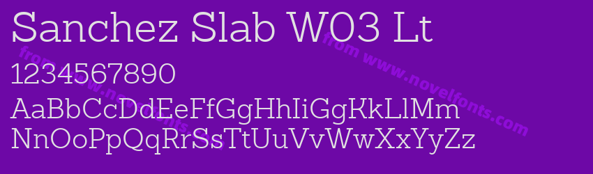 Sanchez Slab W03 LtPreview Sanchez Slab W03 LtPreview