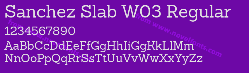 Sanchez Slab W03 RegularPreview Sanchez Slab W03 RegularPreview