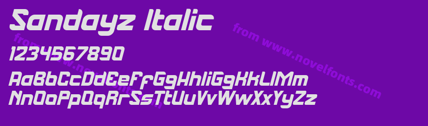 Sandayz ItalicPreview Sandayz ItalicPreview