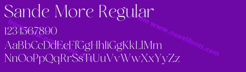 Sande More RegularPreview Sande More RegularPreview