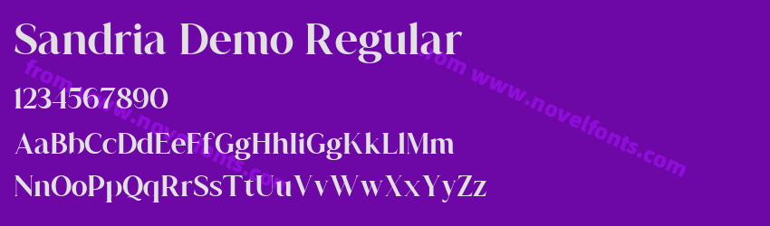 Sandria Demo RegularPreview Sandria Demo RegularPreview