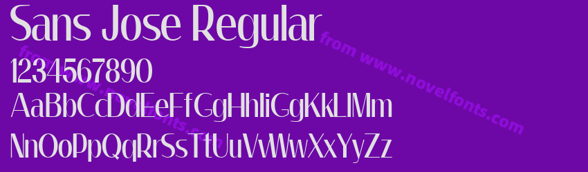 Sans Jose RegularPreview Sans Jose RegularPreview