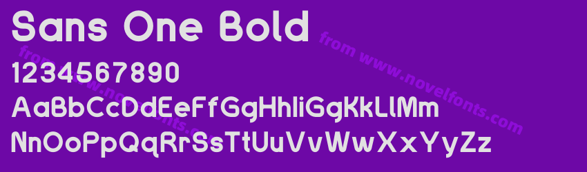 Sans One BoldPreview Sans One BoldPreview