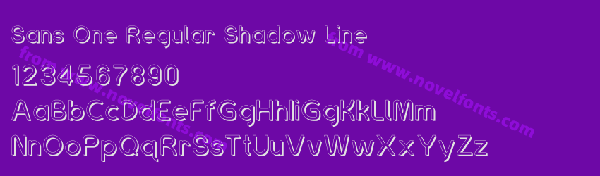 Sans One Regular Shadow LinePreview Sans One Regular Shadow LinePreview