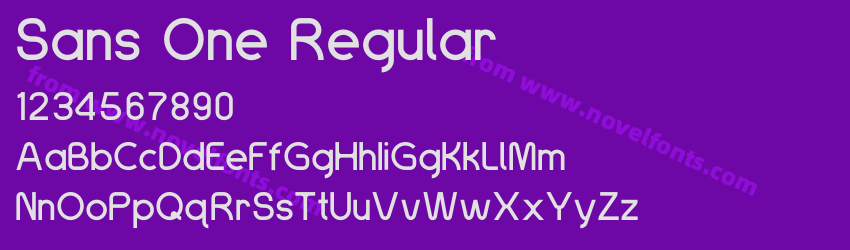 Sans One RegularPreview Sans One RegularPreview