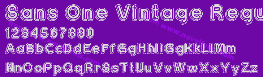 Sans One Vintage RegularPreview Sans One Vintage RegularPreview
