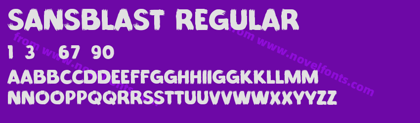 Sansblast RegularPreview Sansblast RegularPreview