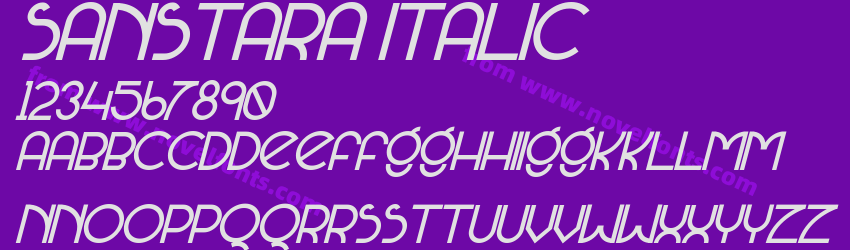 Sanstara ItalicPreview Sanstara ItalicPreview