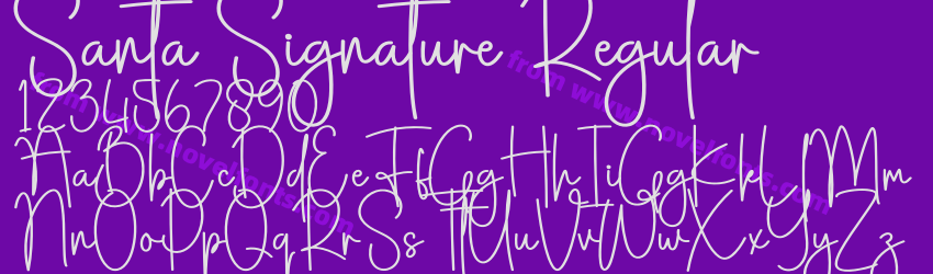 Santa Signature RegularPreview Santa Signature RegularPreview