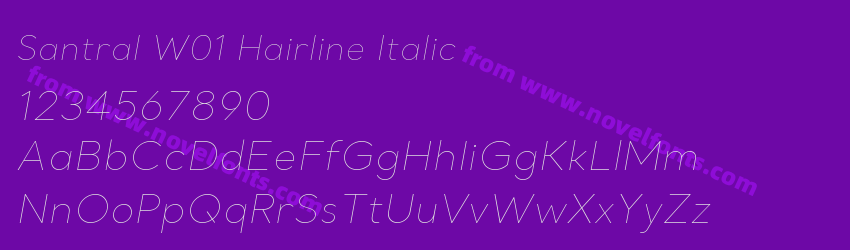 Santral W01 Hairline ItalicPreview Santral W01 Hairline ItalicPreview