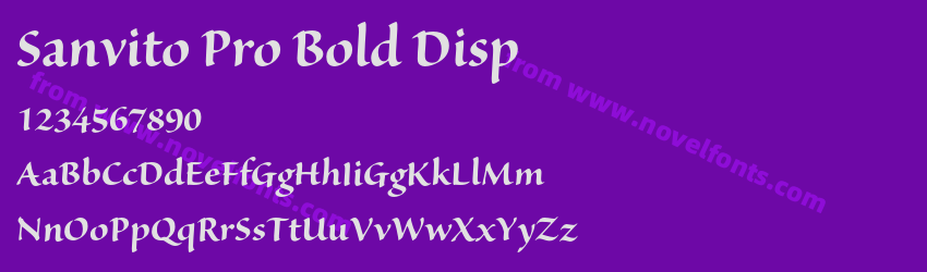 Sanvito Pro Bold DispPreview Sanvito Pro Bold DispPreview