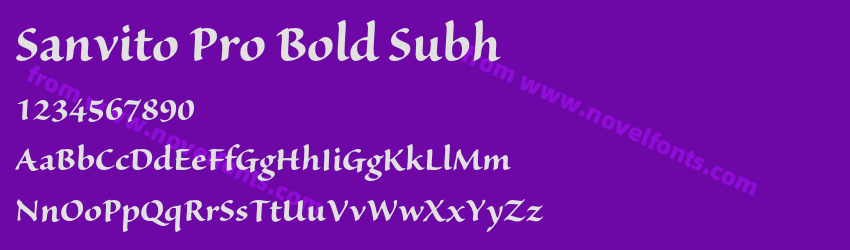 Sanvito Pro Bold SubhPreview Sanvito Pro Bold SubhPreview