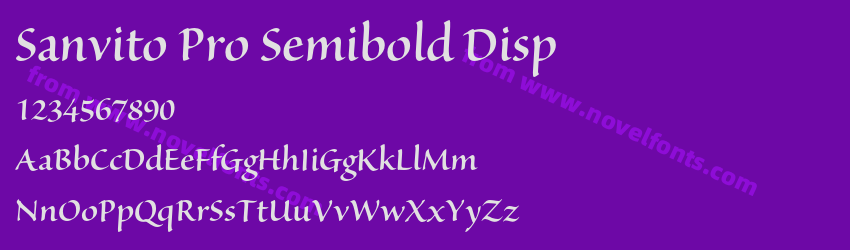 Sanvito Pro Semibold DispPreview Sanvito Pro Semibold DispPreview