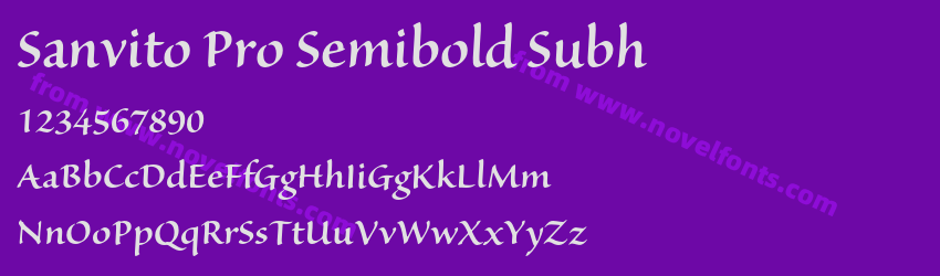 Sanvito Pro Semibold SubhPreview Sanvito Pro Semibold SubhPreview