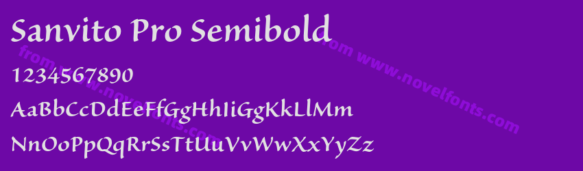 Sanvito Pro SemiboldPreview Sanvito Pro SemiboldPreview