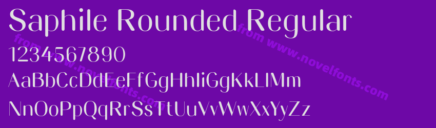 Saphile Rounded RegularPreview Saphile Rounded RegularPreview
