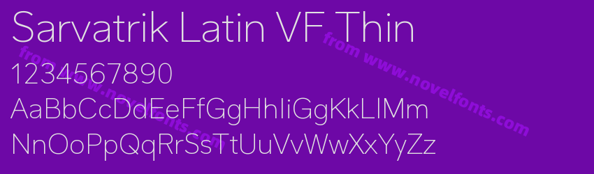Sarvatrik Latin VF ThinPreview Sarvatrik Latin VF ThinPreview