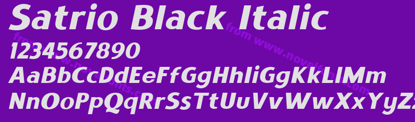 Satrio Black ItalicPreview Satrio Black ItalicPreview