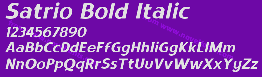 Satrio Bold ItalicPreview Satrio Bold ItalicPreview