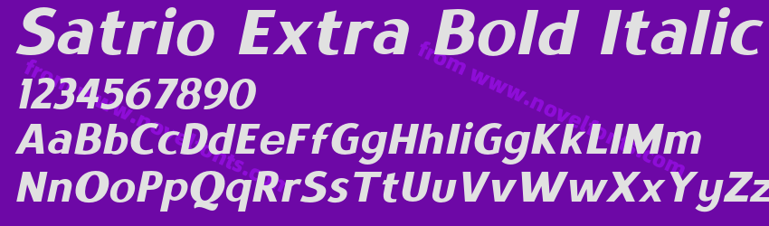 Satrio Extra Bold ItalicPreview Satrio Extra Bold ItalicPreview