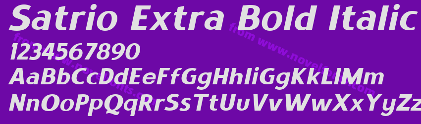 Satrio Extra Bold ItalicPreview Satrio Extra Bold ItalicPreview