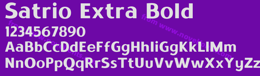 Satrio Extra BoldPreview Satrio Extra BoldPreview