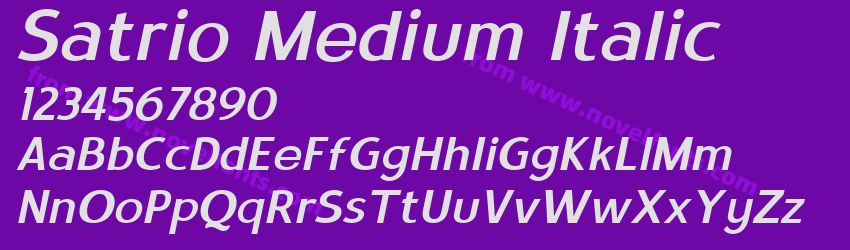 Satrio Medium ItalicPreview Satrio Medium ItalicPreview