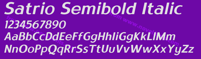Satrio Semibold ItalicPreview Satrio Semibold ItalicPreview