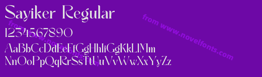 Sayiker RegularPreview Sayiker RegularPreview