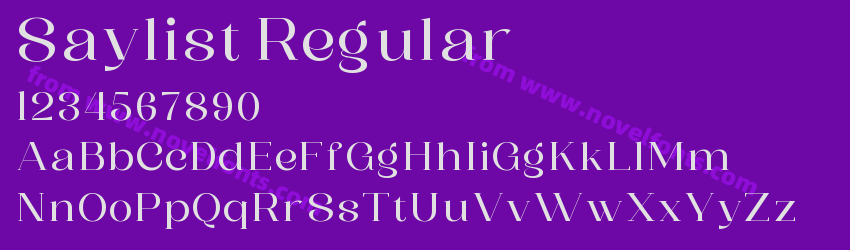 Saylist RegularPreview Saylist RegularPreview