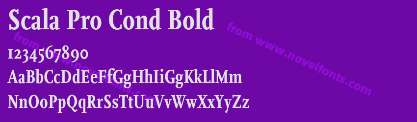 Scala Pro Cond BoldPreview Scala Pro Cond BoldPreview