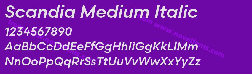 Scandia Medium ItalicPreview Scandia Medium ItalicPreview