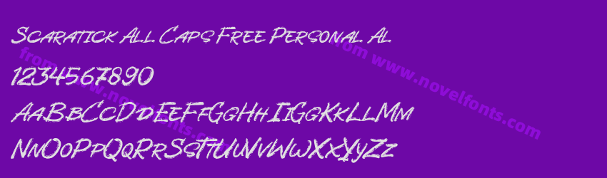 Scaratick All Caps Free Personal AlPreview Scaratick All Caps Free Personal AlPreview