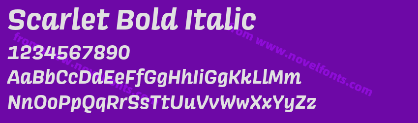 Scarlet Bold ItalicPreview Scarlet Bold ItalicPreview