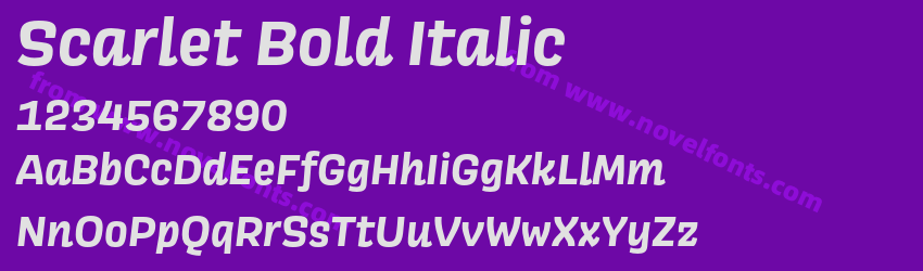 Scarlet Bold ItalicPreview Scarlet Bold ItalicPreview