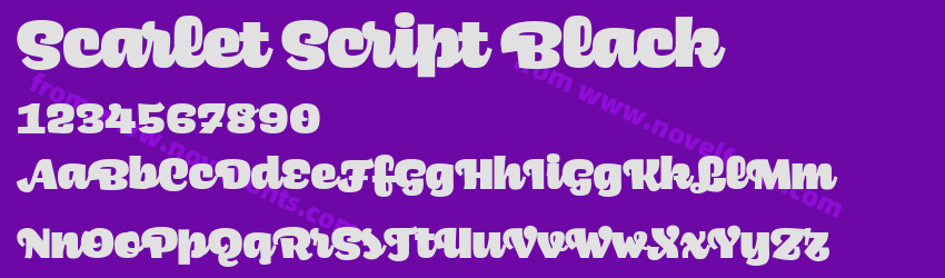 Scarlet Script BlackPreview Scarlet Script BlackPreview