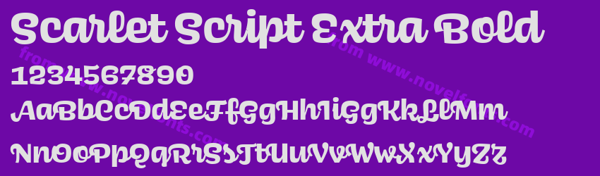 Scarlet Script Extra BoldPreview Scarlet Script Extra BoldPreview
