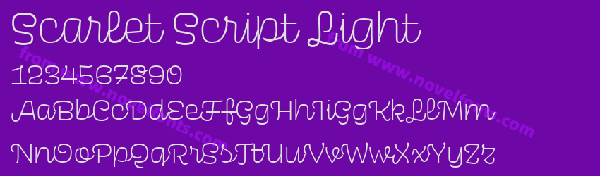 Scarlet Script LightPreview Scarlet Script LightPreview