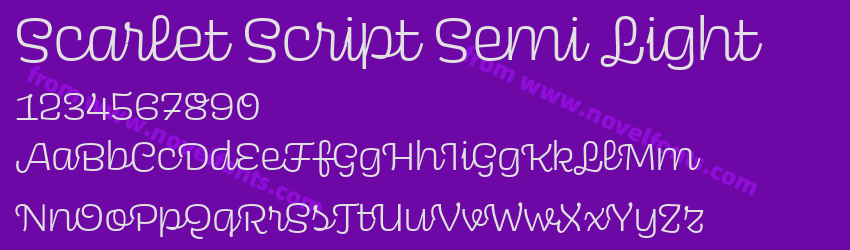 Scarlet Script Semi LightPreview Scarlet Script Semi LightPreview