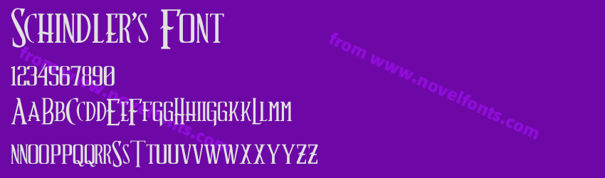 Schindler’s FontPreview Schindler’s FontPreview