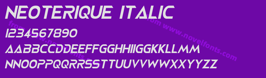 NEOTERIQUE ItalicPreview