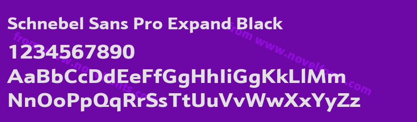 Schnebel Sans Pro Expand BlackPreview Schnebel Sans Pro Expand BlackPreview
