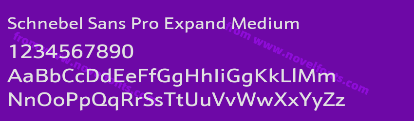 Schnebel Sans Pro Expand MediumPreview Schnebel Sans Pro Expand MediumPreview