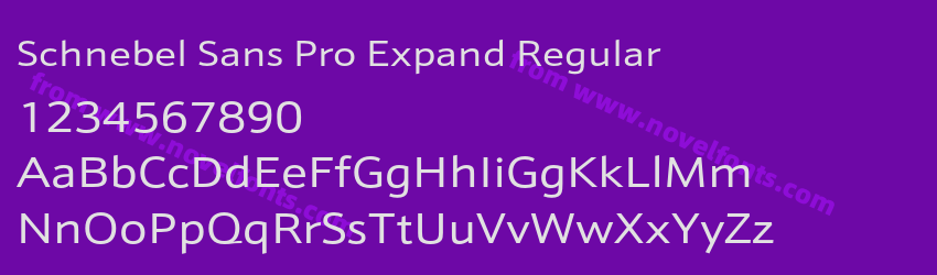 Schnebel Sans Pro Expand RegularPreview Schnebel Sans Pro Expand RegularPreview