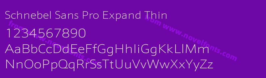 Schnebel Sans Pro Expand ThinPreview Schnebel Sans Pro Expand ThinPreview