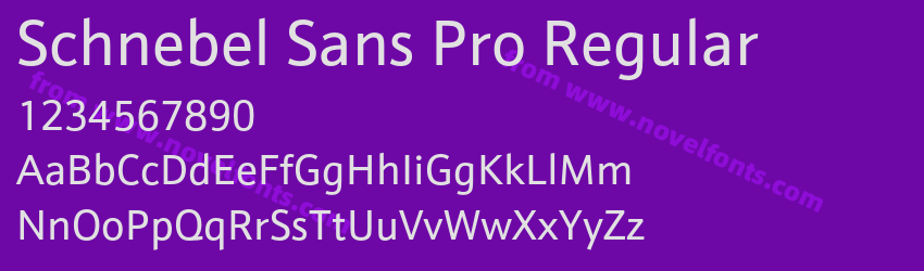 Schnebel Sans Pro RegularPreview Schnebel Sans Pro RegularPreview